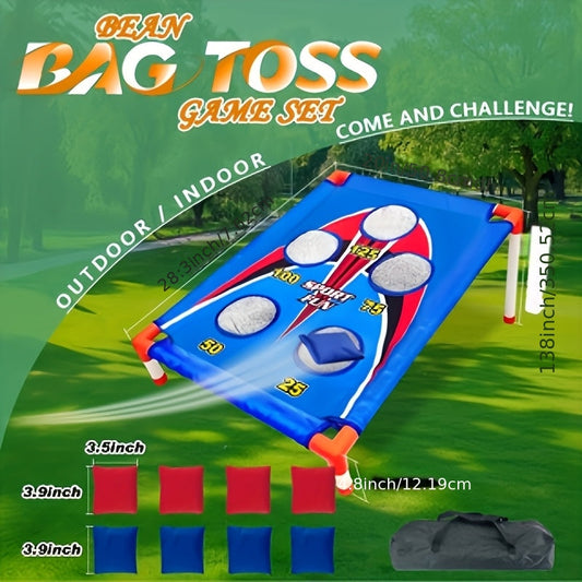 Bean Bag Toss Game Set with 5-Hole Scoring Board, 8 Bean Bags and Carry Bag