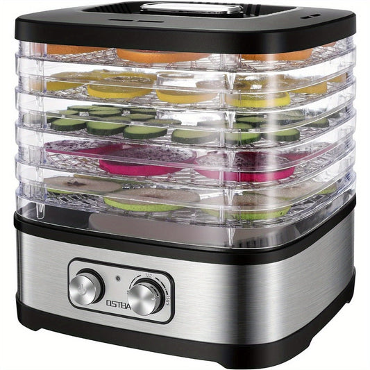 Food Dehydrator 240W with Temperature Control, 5 or 8 Trays & Recipe Book