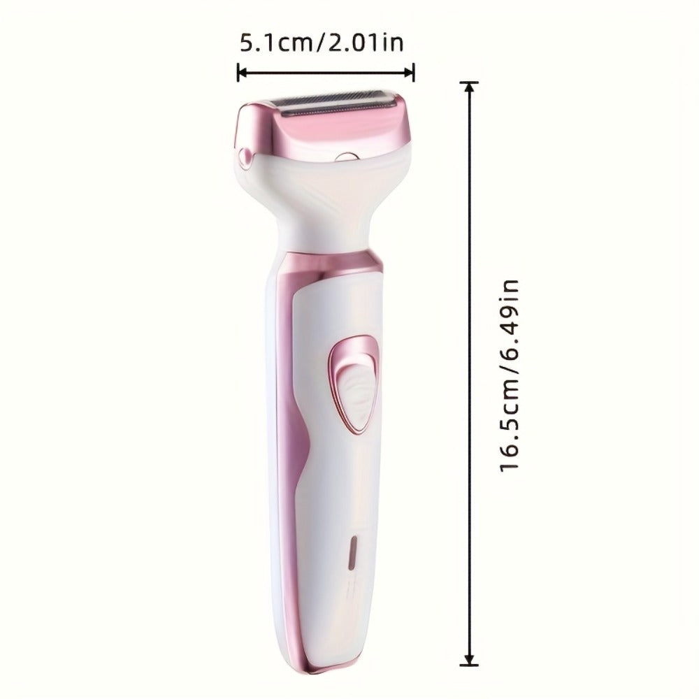 Electric Shaver for Women 4-in-1 Rechargeable Grooming Kit – Painless Hair Remover Eyebrow Trimmer Nose Hair Bikini Trimmer, Portable Body Hair Removal Face Legs Underarms, Beauty Gift for Her