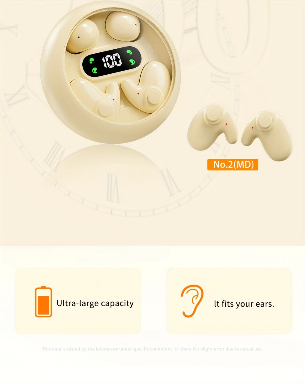 2-in-1 Wireless Earphones Couples Shared Audio Long Battery Life Clear Sound TV Movies Music Running Type-C Charging Condenser Mic Semi-Open iOS Android