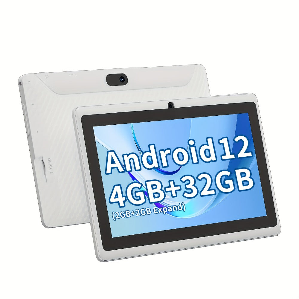 PEICHENG Android 14 Tablet 7 Inch for Reading & Learning – A133 Quad-Core, 4GB RAM, 32GB ROM, HD IPS Screen, 3000mAh Battery, Dual Camera, 2.4G WiFi, USB-C, Lightweight Portable Tablet for Kids & Seniors