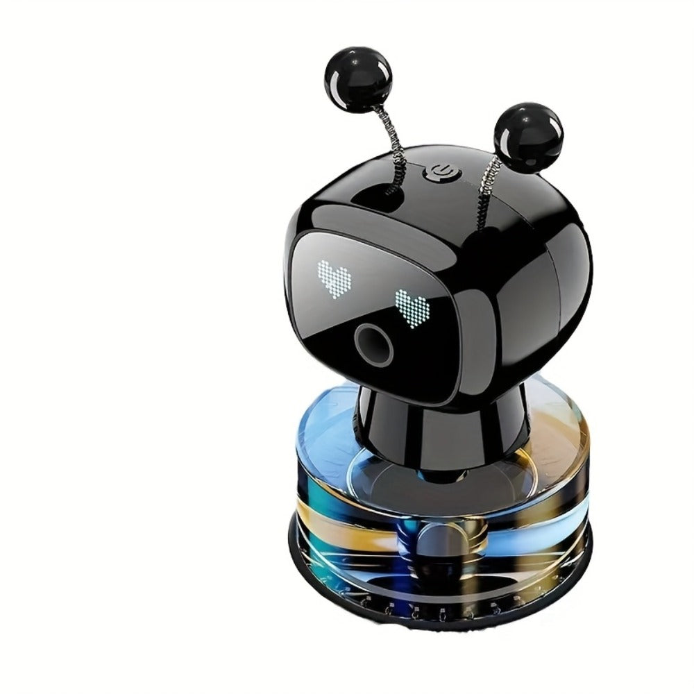 AI Smart Eyes Car Aromatherapy Diffuser USB Rechargeable – 4-Level Adjustable Fragrance, 5 Scents & Colors, Animated Display, Auto Vent Clip Diffuser Car Interior Accessory Gift for Car Lovers Men Women