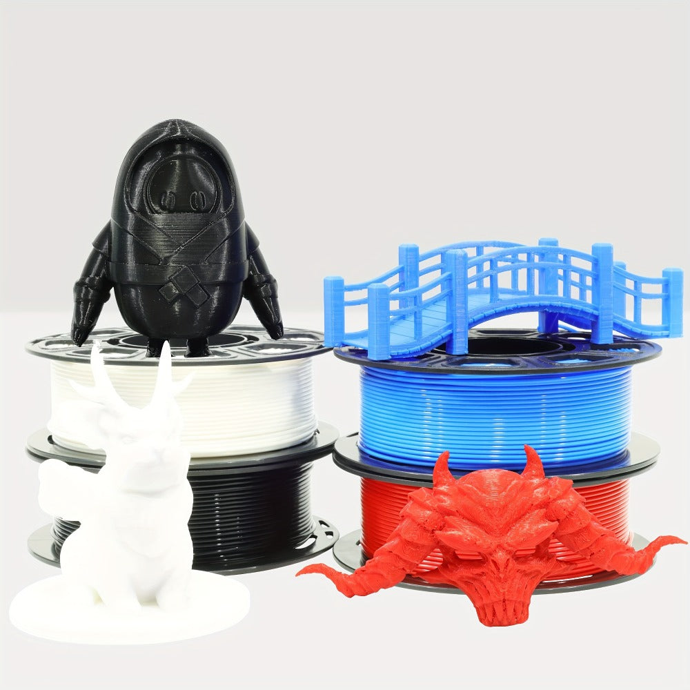 Engineering-Grade PETG Filament 1.75mm 1kg Tangle-Free – High-Speed Precision Strong Tough 3D Printing Filament 2.2lb Neat Winding Full Spool | FDM Compatible Functional Parts Prototypes Outdoor Use
