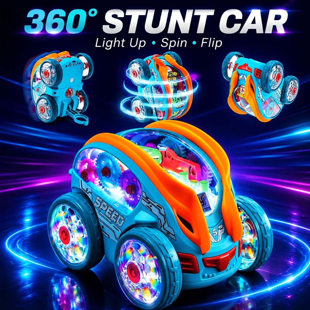 Automatic Dump Truck Toy with LED Lights and Music, Press and Go Construction Vehicle for Ages 2+