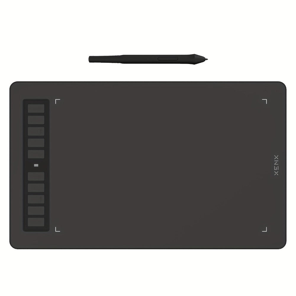 XENX Graphics Drawing Tablet 10 x 6.22 Inch, 8192 Pressure Sensitivity Battery-Free Passive Stylus, 10 Customizable Hotkeys, Compatible with Mac Windows Android, Wacom Alternative for Digital Art Illustration Design Online Teaching