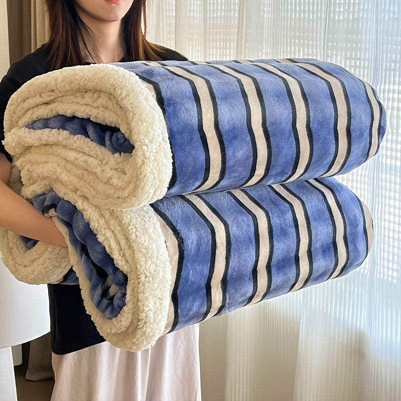 400-450gsm Heavyweight Flannel Blanket – Thick Warm Woven Throw for Bed, Sofa & Bedroom, Machine Washable, 16 Patterns, 4 Sizes