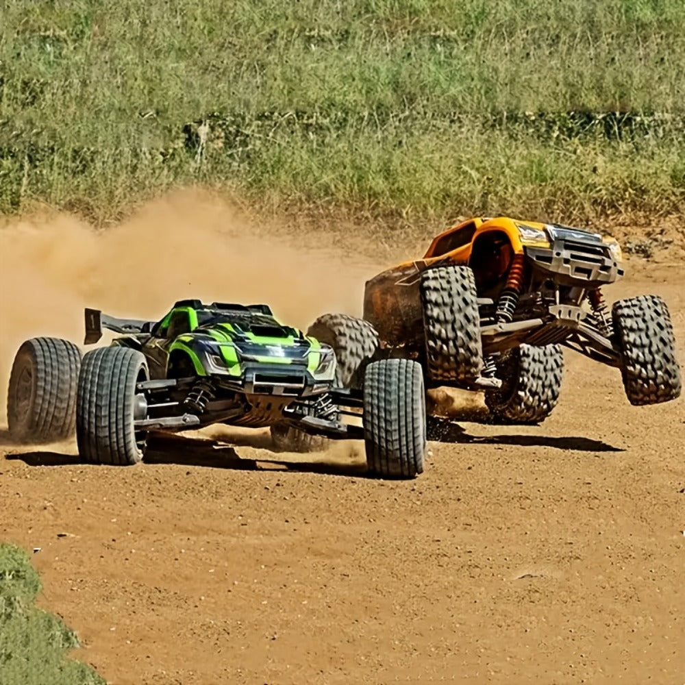 Drop-Proof High-Speed RC Off-Road Car for Boys – 2.4GHz Impact-Resistant All-Terrain Remote Control Vehicle, Rechargeable RC Car Gift for Boys Ages 3 4 5 6 7 Birthday Christmas (Green)