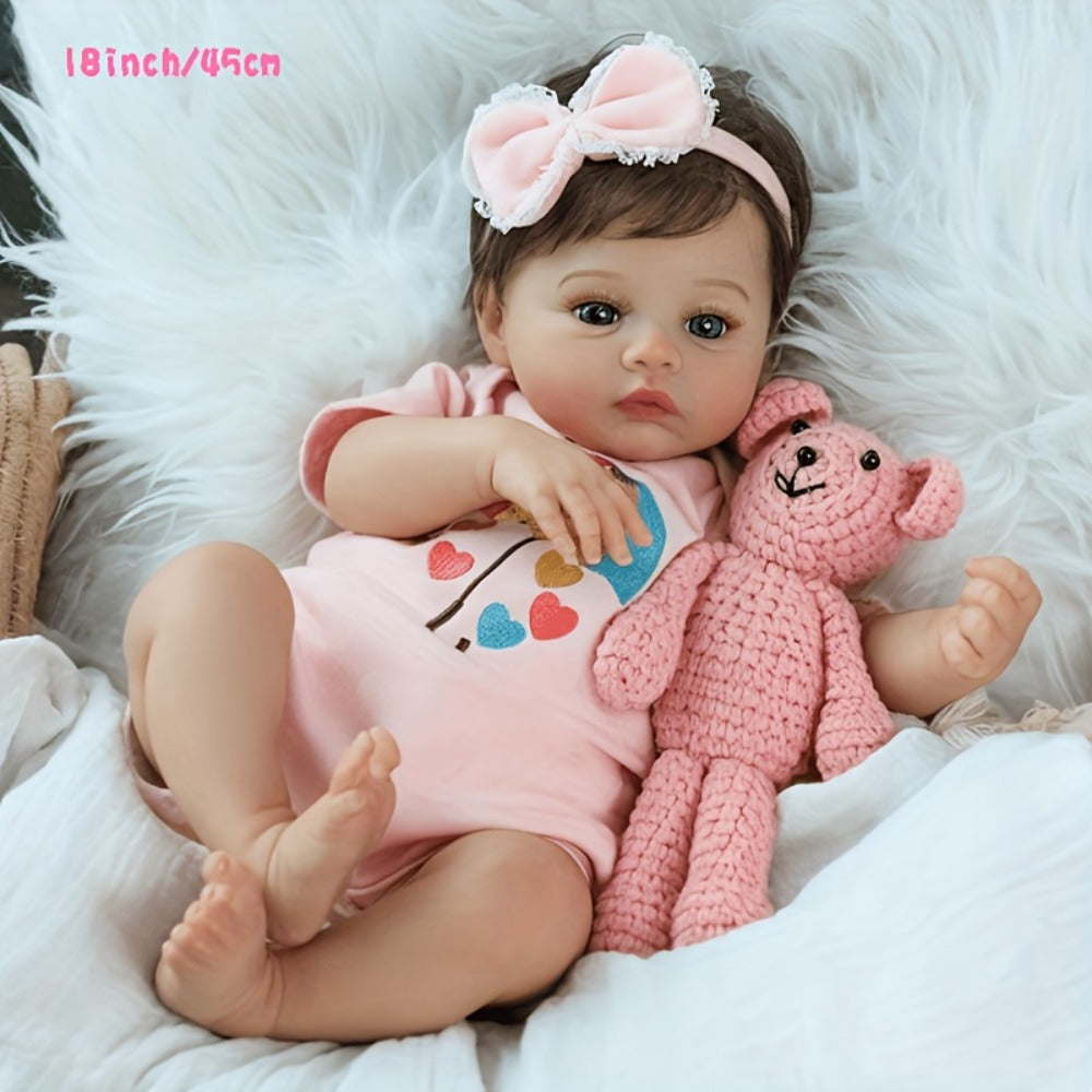 Realistic Newborn Reborn Baby Doll with Soft Body and Hand-Painted Skin