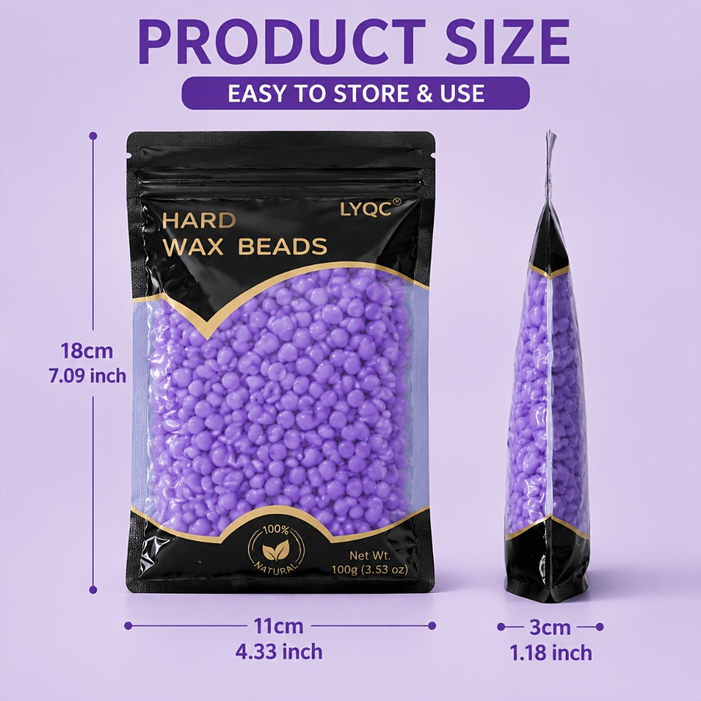 Hard Wax Beads for Hair Removal Full Body 1000g/2000g — Professional Waxing Kit with 20 Applicator Sticks, Low Melting Point Beginner-Friendly Depilatory Wax for Sensitive Skin, Unisex Women & Men