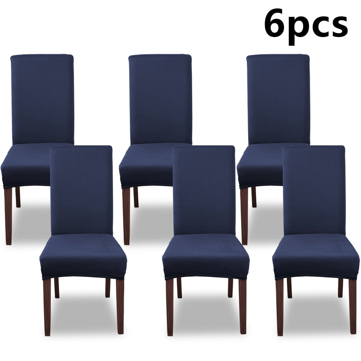 Silky Fiber Elastic Dining Chair Covers Set | Stretch Milk Fiber Slipcover, All-in-One Furniture Protector for Kitchen Wedding Office Hotel Living Room, 4pcs or 6pcs, 8 Colors