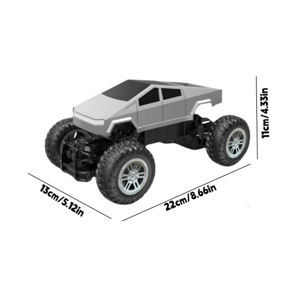 1:16 RC Monster Truck, 4WD Off-Road Pickup with LED Lights and 45° Climbing