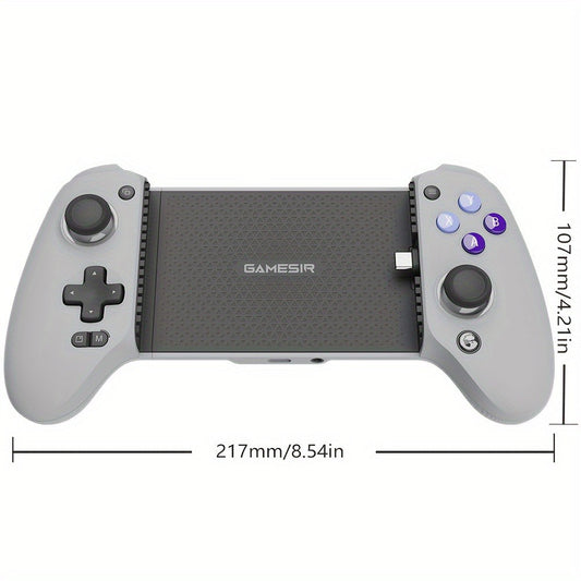 Hall Effect Mobile Gaming Controller GameSir G8 Galileo USB-C Wired – Zero-Drift Joysticks & Triggers, Pass-Through Charging, Mappable Back Buttons for iPhone 15 Android Cloud Gaming Xbox Game Pass