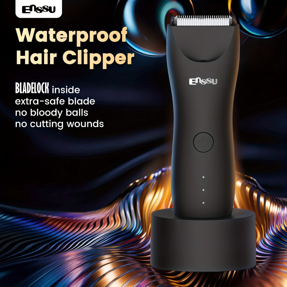 Electric Groin Ball Shaver Body Hair Trimmer for Men & Women Replaceable Ceramic Blade Bikini Trimmer Professional Body Groomer Clipper Painless