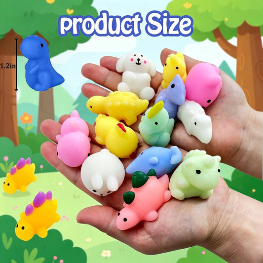 Mochi Squishies, 100- or 200-Piece Mini Toy Packs for Party Favors and Prizes