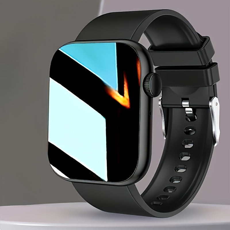 Full Touch Screen Smartwatch 95% Screen Coverage Customizable Watch Dials – 1.83" TFT Wireless Calling SMS Reminders Multiple Sport Modes Compatible with Android iPhone Unisex Black Pink Gift
