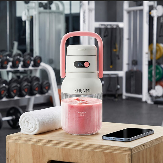 Portable Blender, 33oz USB Rechargeable Cordless Design for Smoothies and Shakes