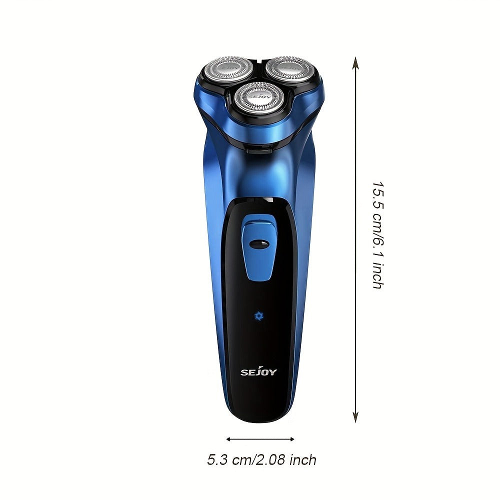 Cordless Electric Razor for Men Rechargeable Fast Charging Washable Heads Face Shaver — Smooth Close Shave Portable Electric Shaving Machine for Travel & Daily Use, Grooming Gift for Him
