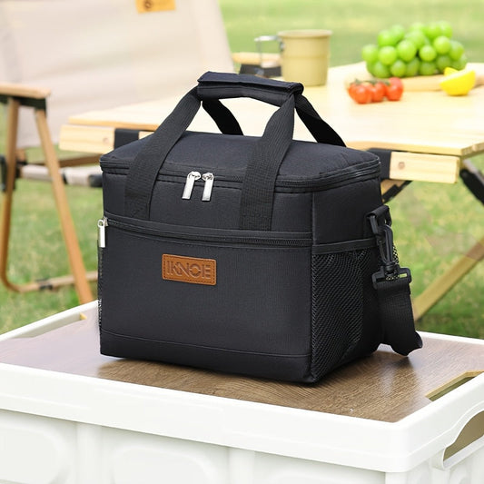 Insulated Lunch Bag, Foldable Thermal Tote with Aluminum Foil Lining and Zipper