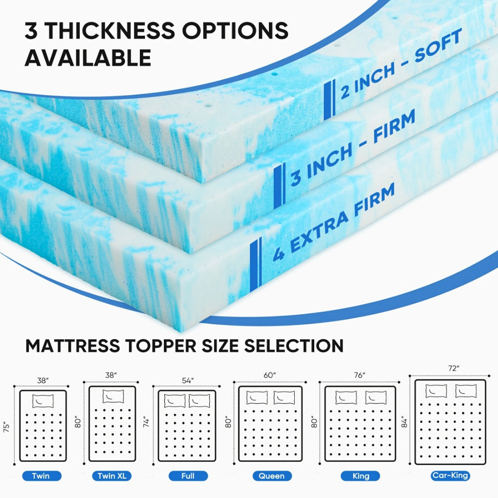 2-Inch Mattress Topper with Memory Foam for Bedroom Comfort and Support detail image - detail view 7