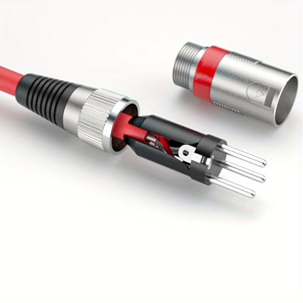 2-Pack 5-Meter XLR Microphone Cables, 3-Pin Male to Female Audio Cords detail image - detail view 8