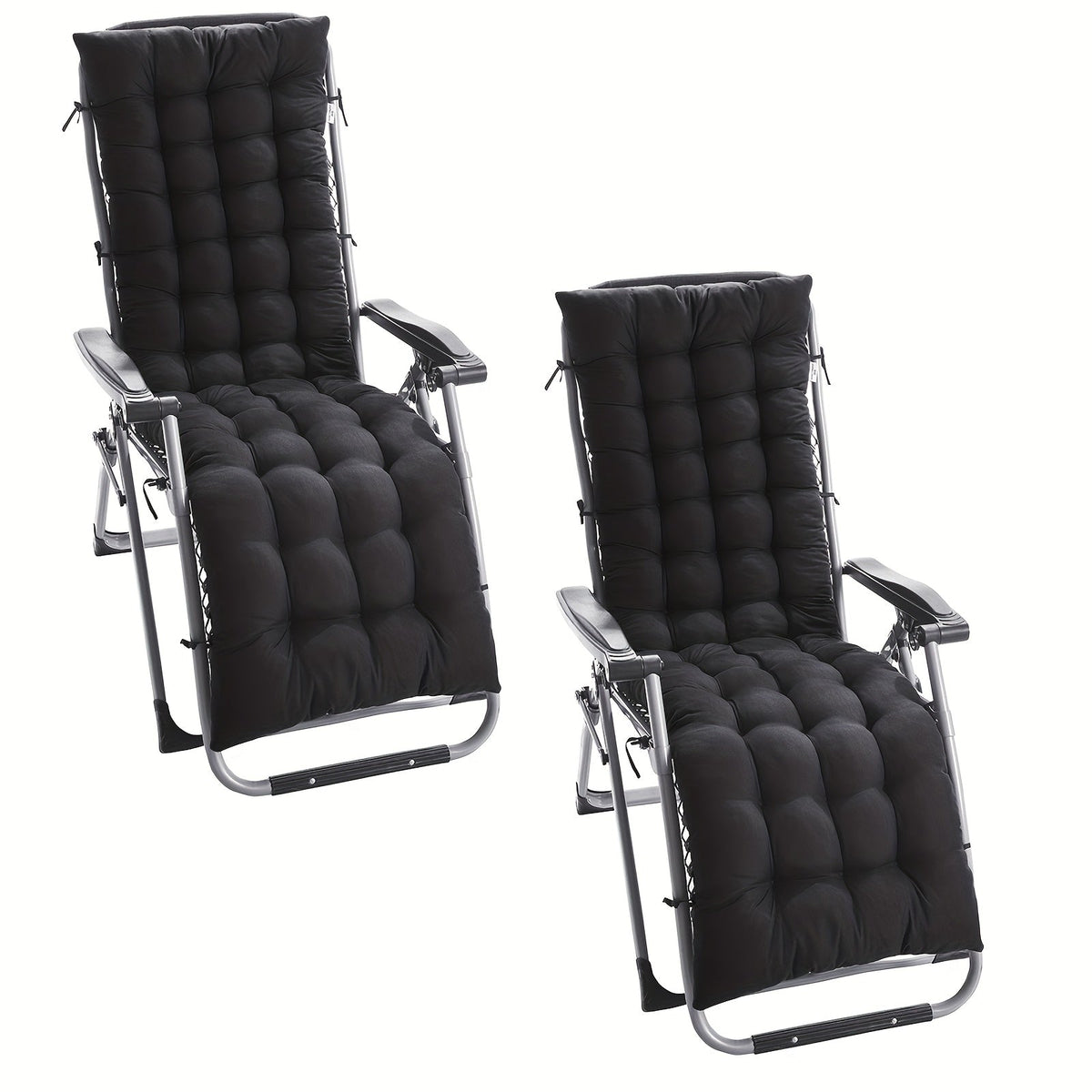 Outdoor Cushion shown in the Black, 61 X 19 Inches option