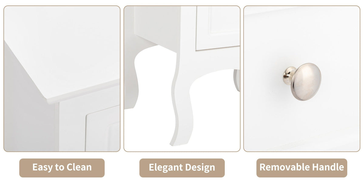 2-Piece Set Nightstand with Multiple Color Options, Bedside Storage Table detail image - detail view 19