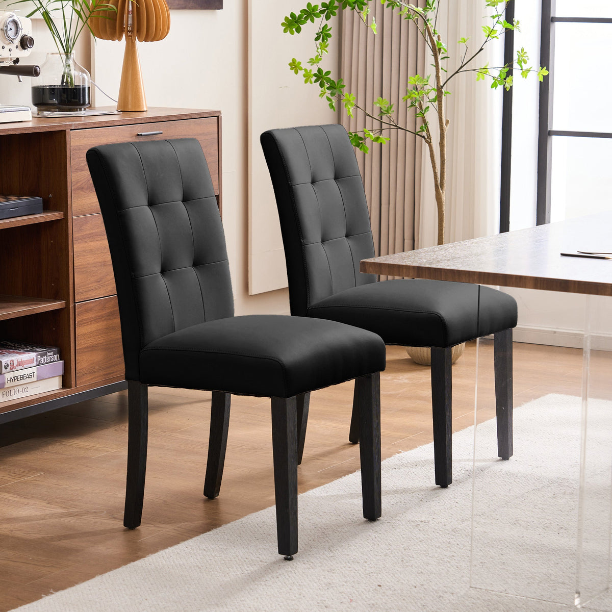 Dining Chair shown in the Black option