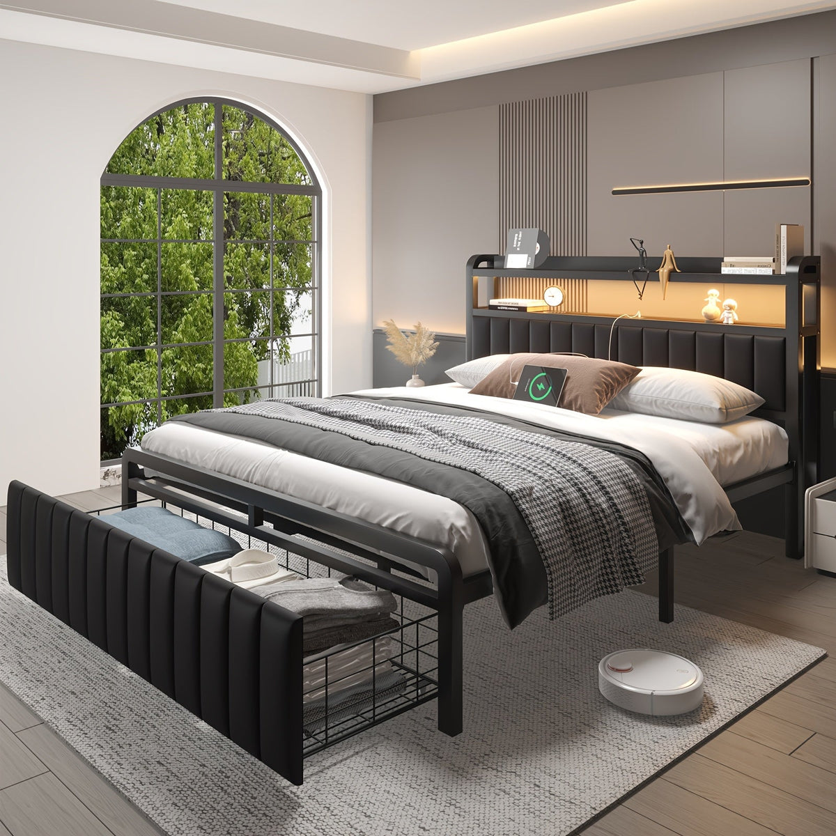 Bed Frame shown in the Full option