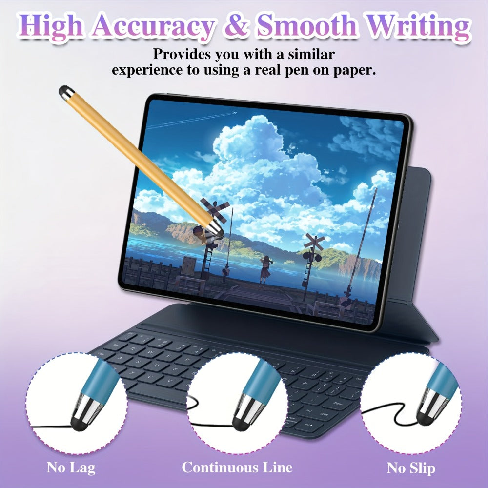 Stylus Pen for Touchscreen 10 Pack – High Precision Capacitive Stylus for Android Smartphones & Tablets, Compatible with iPad Samsung Galaxy Tab iPhone, Perfect Student & Back-to-School Gift Idea
