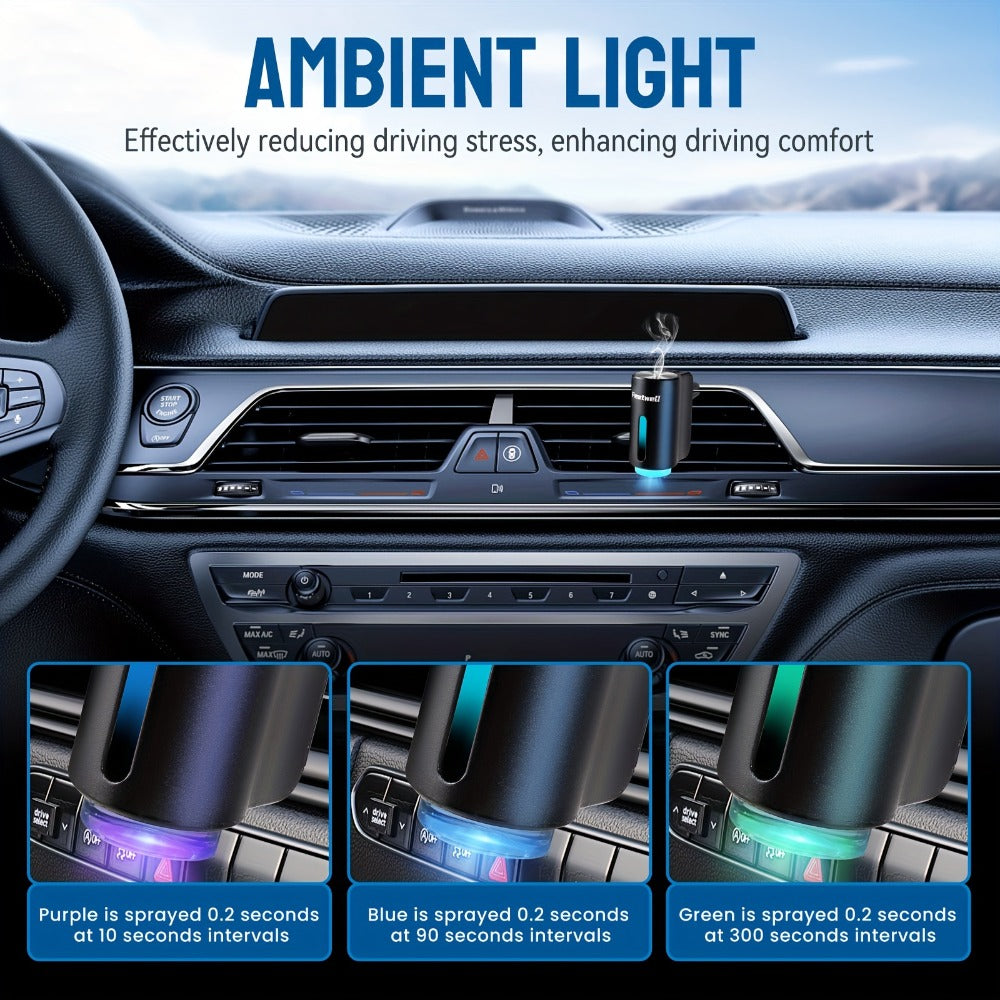 Car Air Freshener Essential Oil Diffuser Waterless & Heatless – Natural Botanical Vent Clip | 3×0.34oz Lasts 45 Days | Adjustable Scent Concentration | Cars SUVs Trucks | Auto Interior Gift