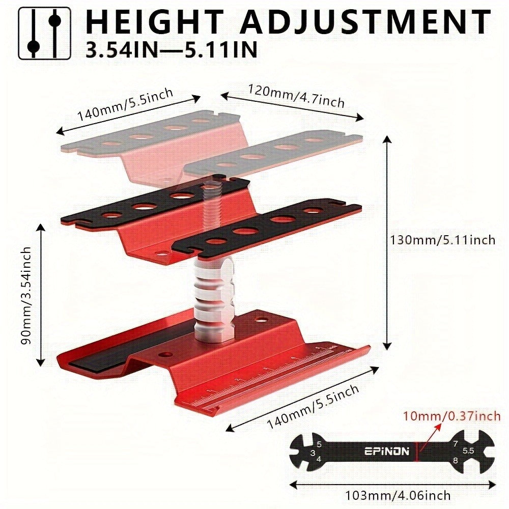 EPINON RC Car Maintenance Stand Tool Kit, 360° Rotating Work Stand with 520 Pc Screw Set
