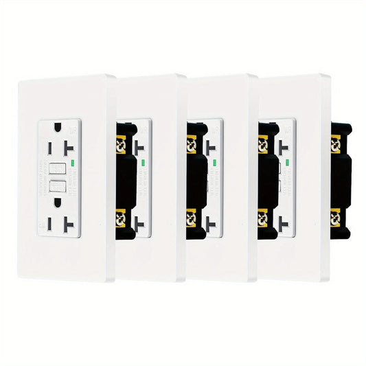 GFCI Outlet 20 Amp, Tamper- and Weather-Resistant, LED Indicator & Wall Plate