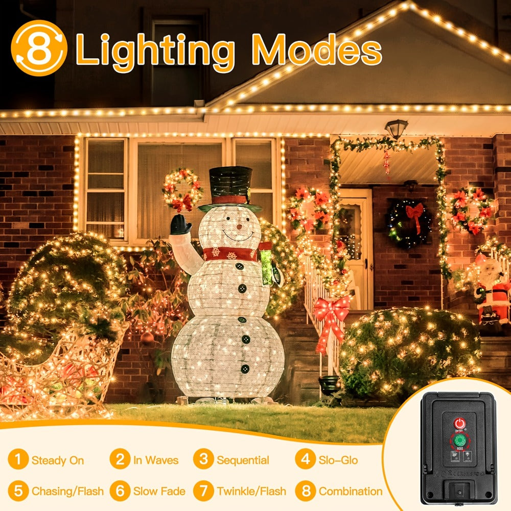 Solar String Lights Outdoor LED – 39/50/72/100/105FT Spherical Bulb & Warm/Cool White with Remote Control | IP65 Waterproof 12-Hour Solar Powered Fairy Lights for Patio, Garden & Festival Decoration