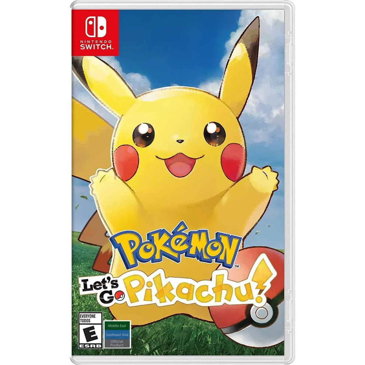 Pokemon Let's Go Pikachu Nintendo Switch Game – US/AS English Edition, Kanto Region Adventure with Motion Catching, 2-Player Co-op & Pokemon GO Connectivity, Great Gift for Kids & Pokemon Fans