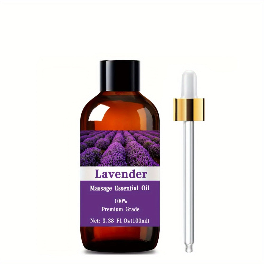 Lavender Essential Oil 100% Pure Therapeutic Grade Aromatherapy Diffuser Sleep Aid Stress Relief – Massage Hair Skin Care Relaxation Meditation Gift for Men Women 100ml 3.38oz