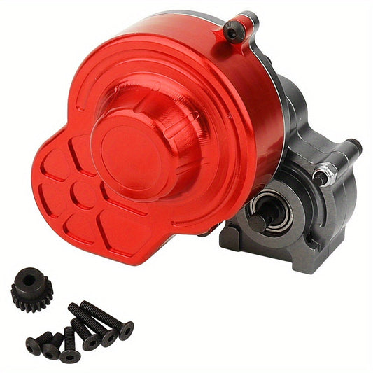 LCG Metal Gearbox with Motor Gears for 1/10 RC Crawler, SCX10/WRAITH