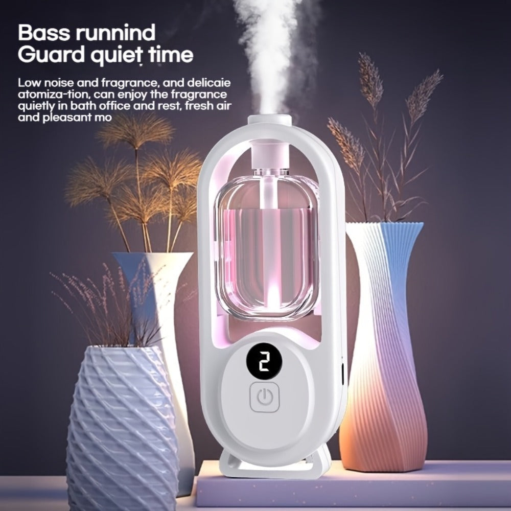 7-Color LED Aromatherapy Diffuser 150ml with USB Power, Ultrasonic Whisper-Quiet Mist, Timer Auto Shut-Off for Bedroom Office Yoga – Bundle with Hilton Gardenia Ocean Jasmine Shangri-La Oils