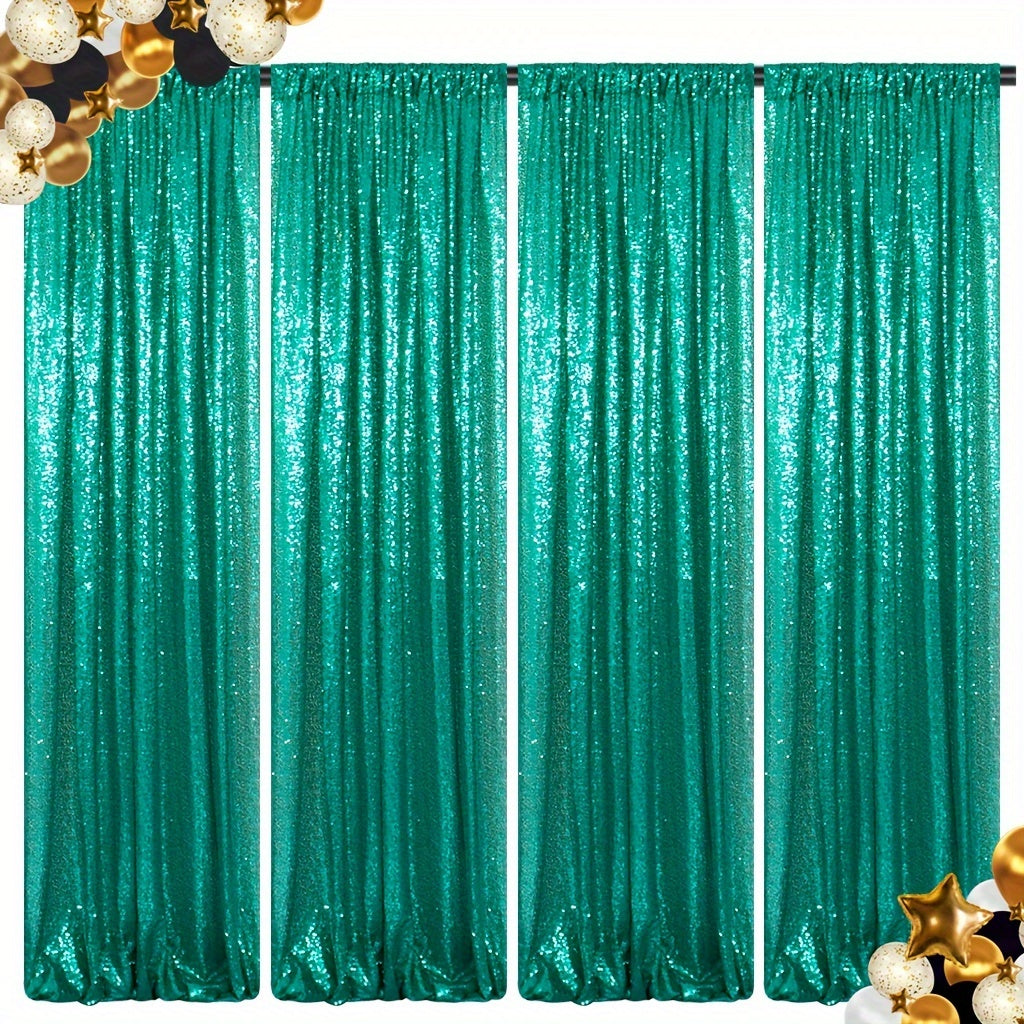 Sequin Backdrop Curtains 2FTx8FT Glitter Photography Background Panels for Party Wedding Birthday Stage Decoration Gold Yellow Shimmer Curtain Set 4 6 10 Panels Available