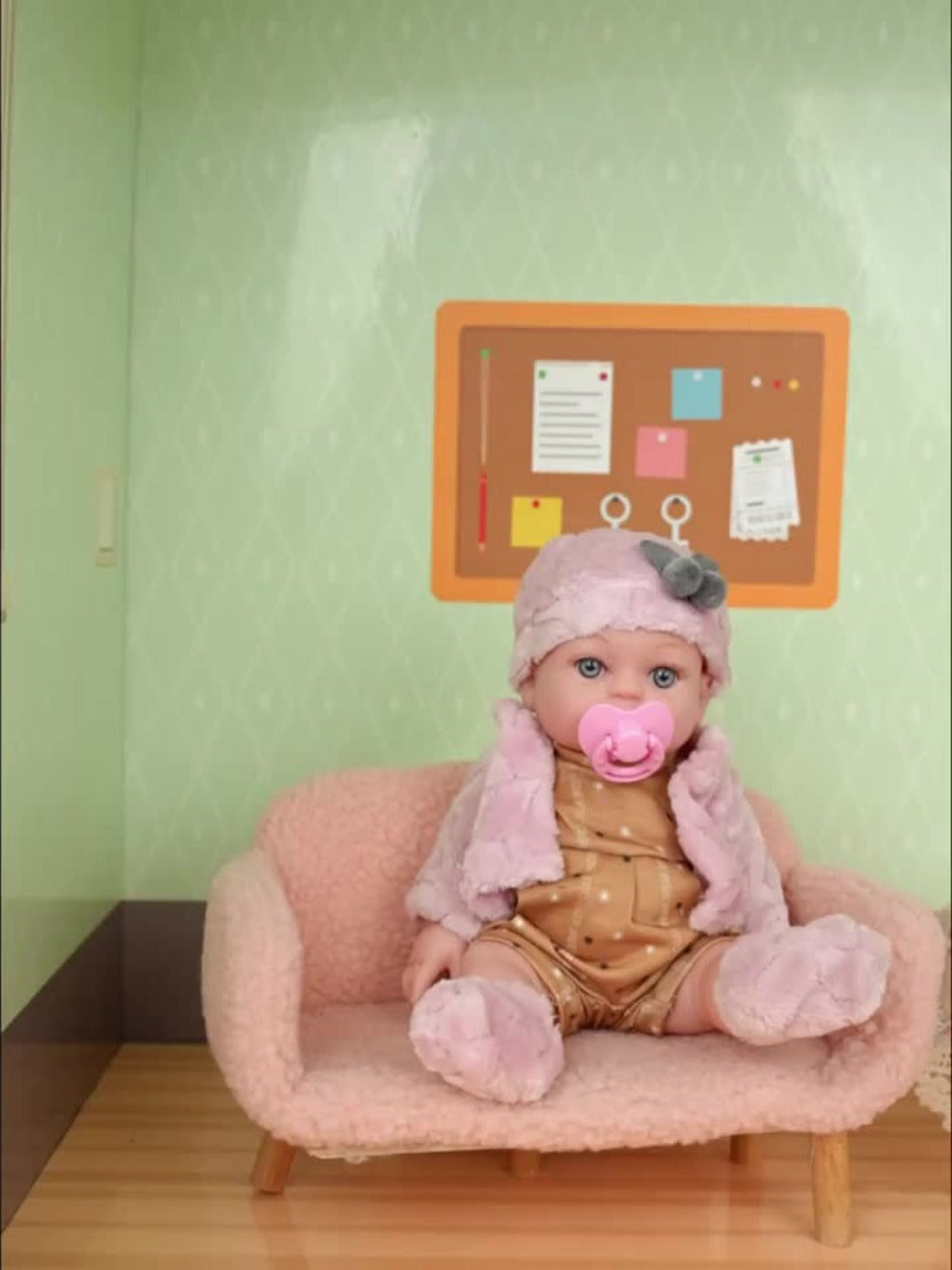 12-Inch Pink Reborn Baby Doll with Multiple Style Options