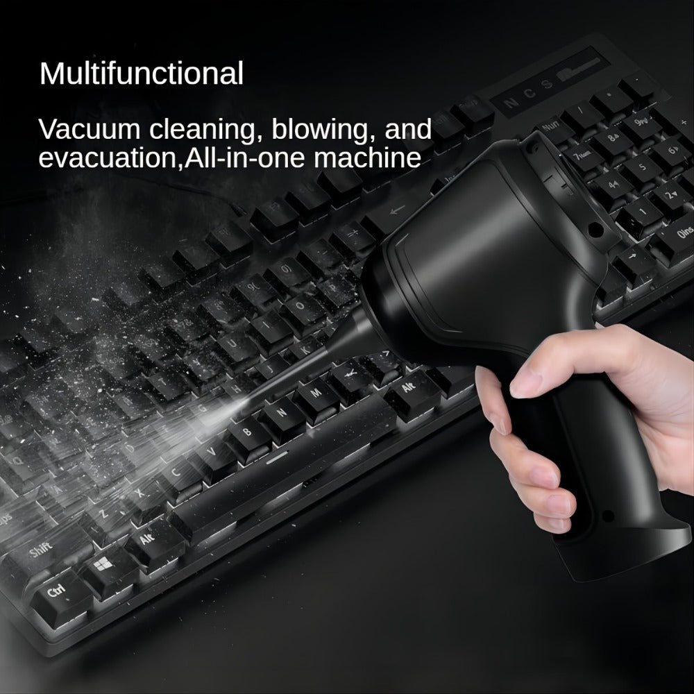 Cordless Handheld Vacuum Cleaner 3-in-1 Wireless with High Suction Power, Extended Battery Life – Portable Car & Home Vacuum for Dust, Debris & Pet Hair with Suction, Air Extraction & Blowing Modes