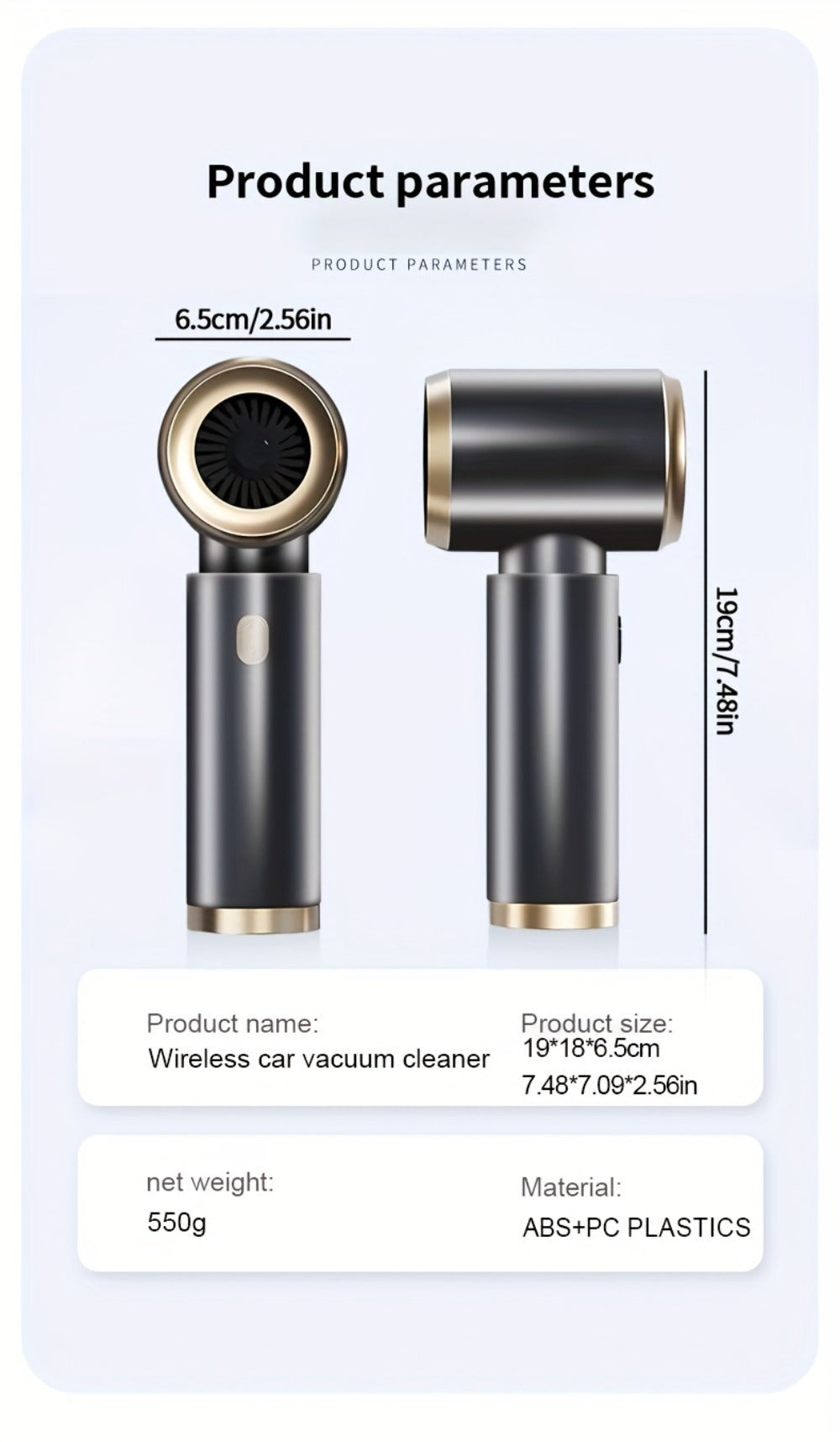 2-in-1 Wireless Handheld Vacuum Cleaner Blow & Suction with Upgraded Aluminum Fan, Multiple Attachments – Cordless Portable Vacuum for Computer, Car, Home, Office & Pet Hair, Ready to Use Out of Box