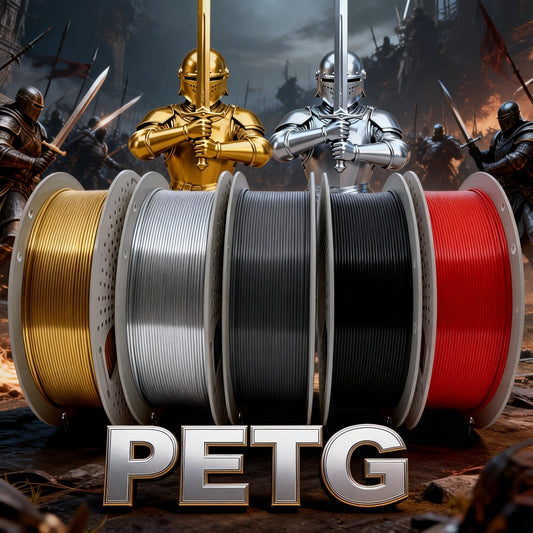PETG Filament 1.75mm 1kg Vacuum Packed – High Toughness Smooth Printing 3D Printer Filament 2.2lb ±0.03mm | Waterproof Heat-Resistant PETG Spool for Hobbyists Beginners FDM Printers