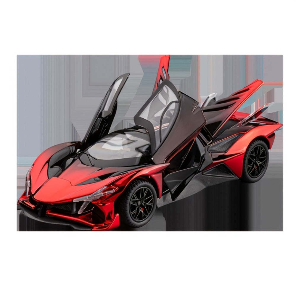 Die-Cast Sports Car Display Model, 1:24 Scale with 8 Style Options