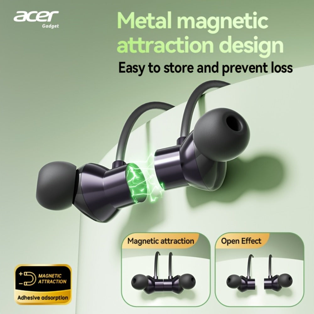 Acer TWS Wireless Earbuds Gaming Mode Low Latency, Noise Isolation Stereo Sound USB-C Charging Long Battery Life, Compatible with iPhone Android Smartphones Tablets for Gaming Workouts Flights Travel