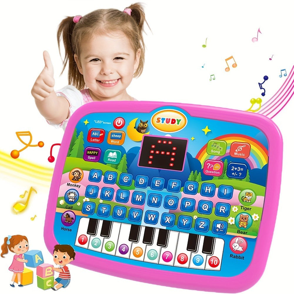 Educational Learning Machine for Kids with 2.2" Screen Alphabet Numbers Music Animals Piano Keys | Interactive Toddler Tablet Toy for Boys Girls Ages 2 3 4 5 | Best Birthday Christmas Gift