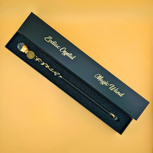Zodiac Magic Wand with Crystal-Style Accents, 12 Sign Options