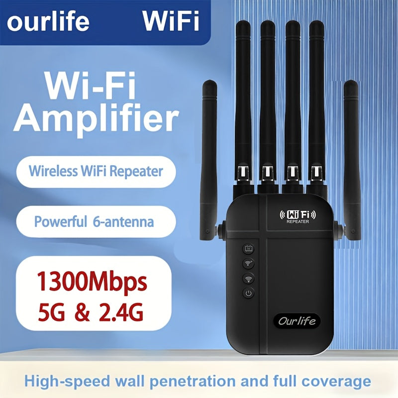 9000 Sq Ft WiFi Extender Signal Booster 2026 Upgraded, 1-Tap Setup Dual Band WiFi Repeater for Garage Basement Yard, Alexa & Ring Camera Compatible, Multiple Colors, Long Range Whole Home Coverage