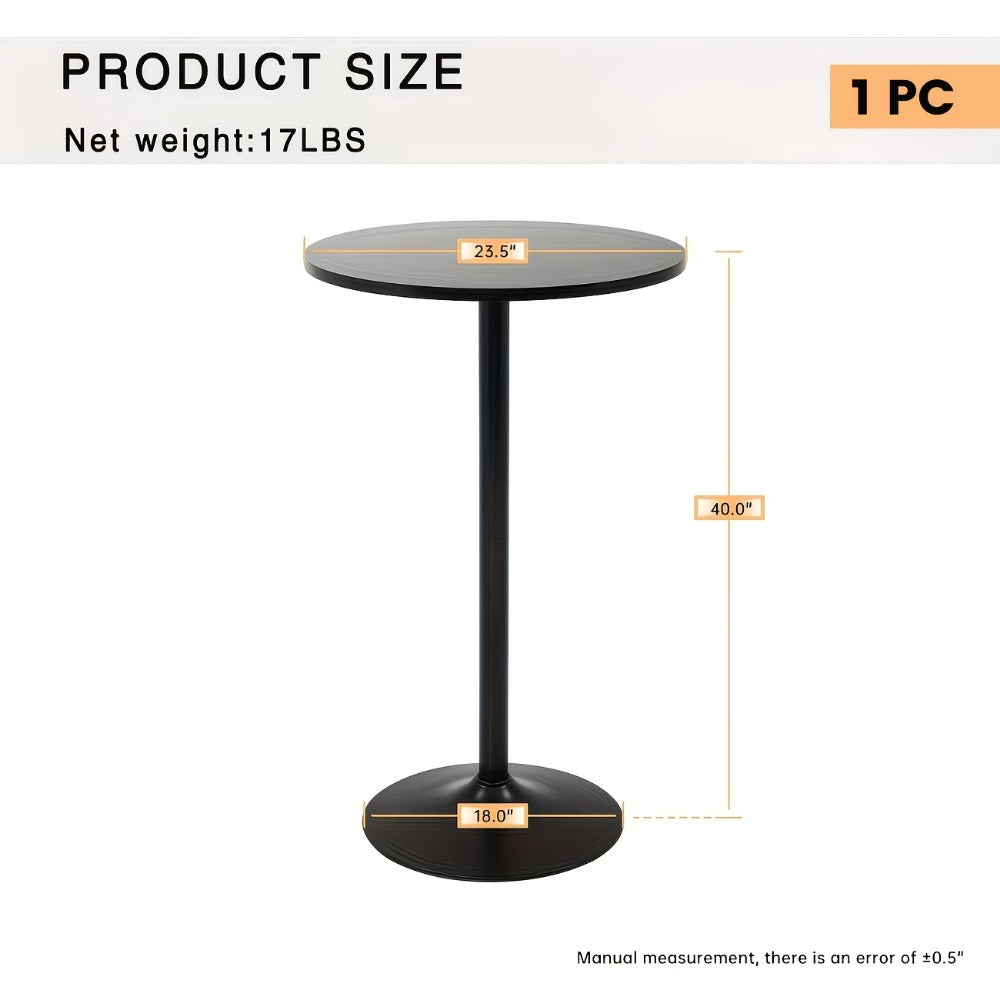 23.5-Inch Round Bar Table for Work, Display, and Everyday Use in Kitchen detail image - detail view 5