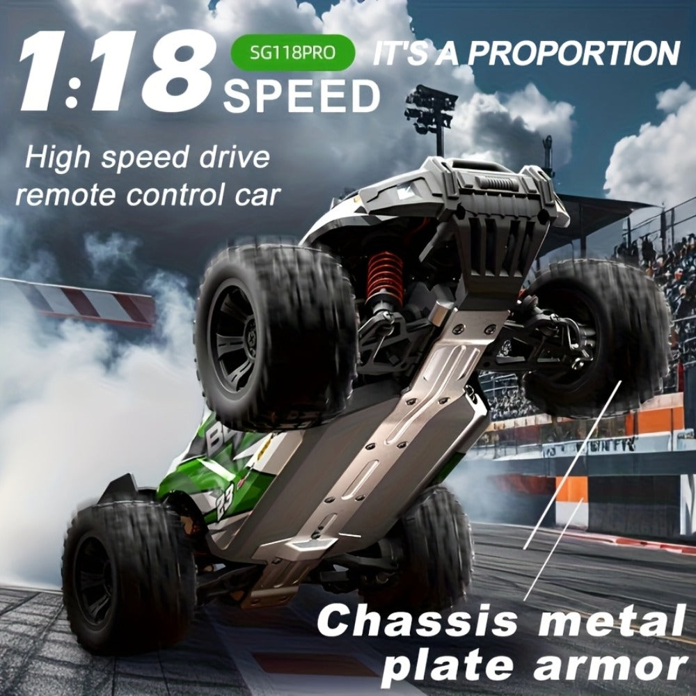 Dual-Shell RC Off-Road Truck with Full Proportional Drift Control