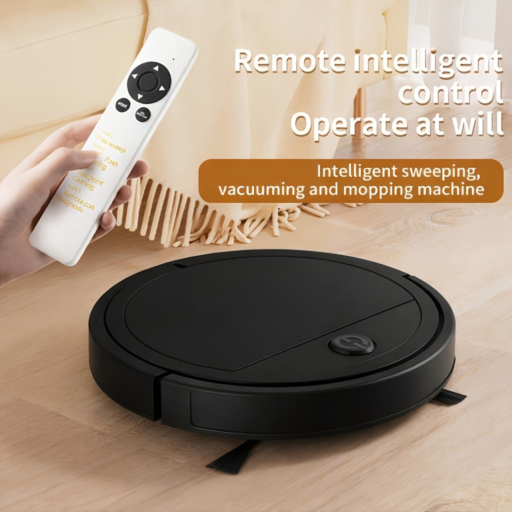 2000Pa Robot Vacuum Cleaner 150-Min Battery – Multifunctional Auto Floor Cleaner for Pet Hair, Dust & Paper Debris, Smart Robotic Vacuum for Hardwood, Tile & Carpet, Black & White